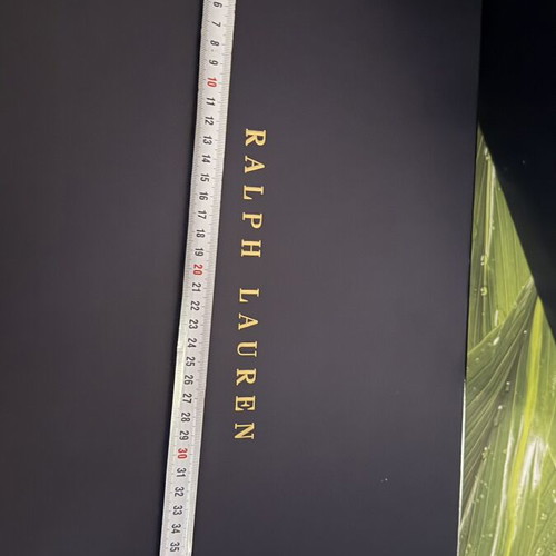 Ralph Lauren Large Hard Box like new with paper and ribbon