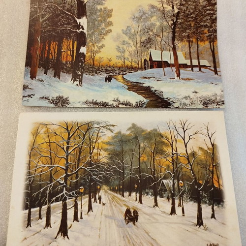 Christmas cards new, pack of 5 with envelopes
