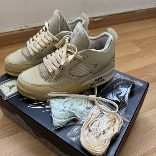 Jordan 4 Off-White Sail women's sneakers like new, EU 38