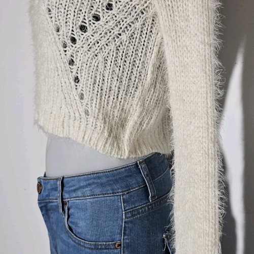 Divided knitted top by H&M like new, soft, ecru color