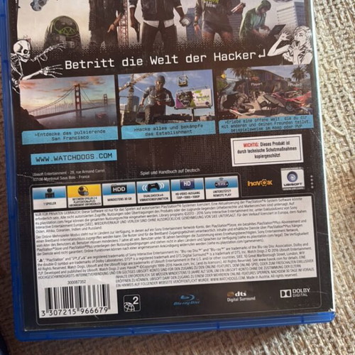 Watch Dogs 2 PS4 game, brand new