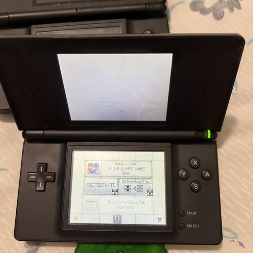 Nintendo DS Lite console used for parts, black