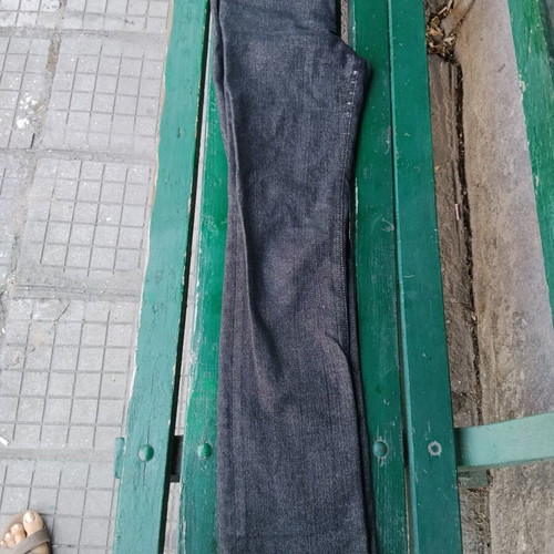 Mango women's jeans dark blue denim slight flare like new, size S