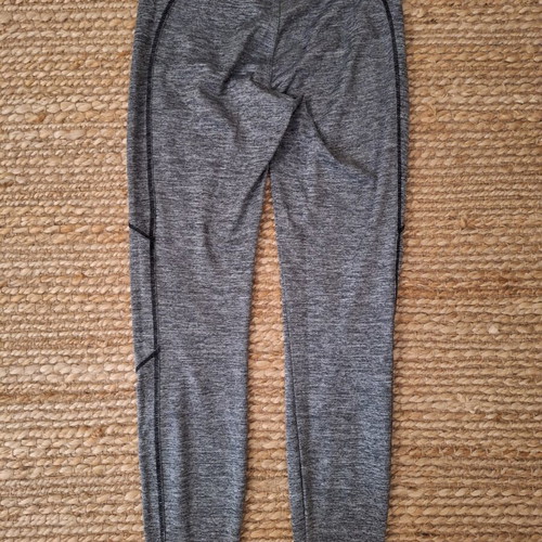 Bershka women's long leggings like new, high waist, slim fit, black and grey