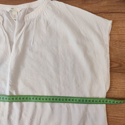 H&M white airy blouse, size L