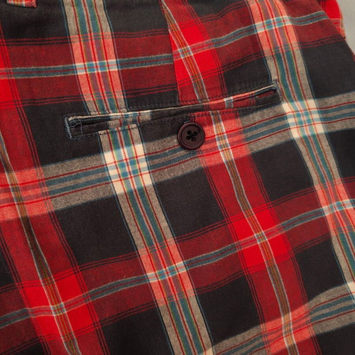 Men's plaid bermuda shorts Vista USA, 100% cotton, size M-L