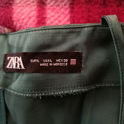 Zara dress green with gold details size M new