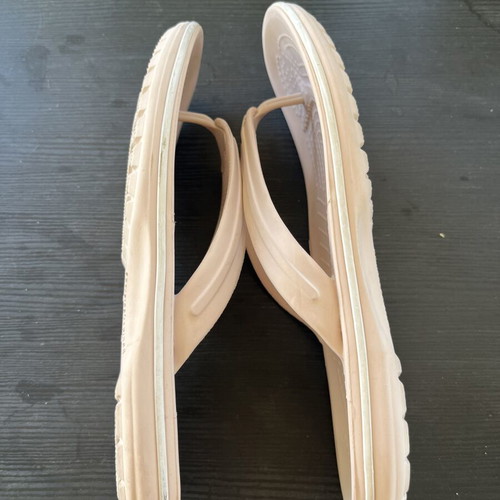 Crocs flip flops, pink-beige, size 37-38