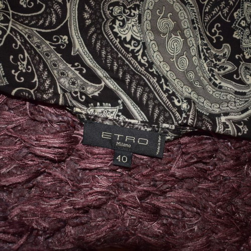 Etro Paisley Print blouse with V-neck like new, size 40