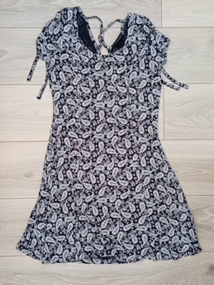 Dress Gina XS-S almost like new, black and pink