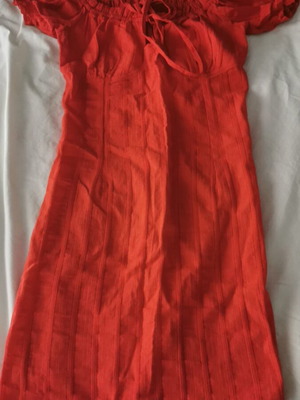 Red summer dress like new, size small