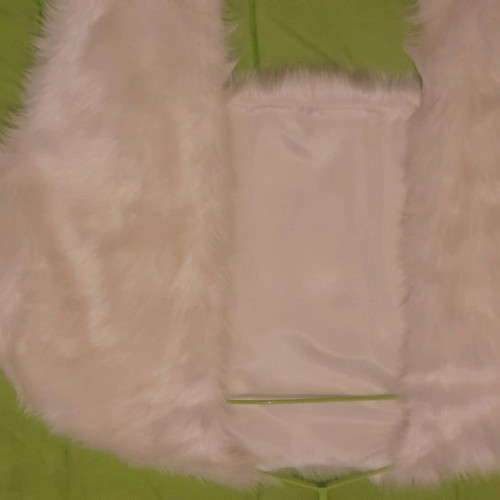 Ecological fur bolero new, white
