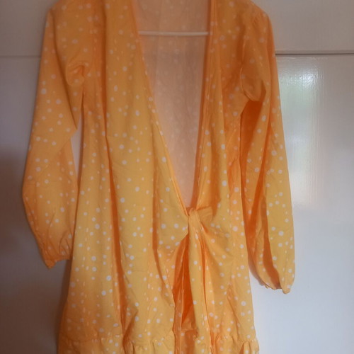 Dress Black & Black new, white and yellow, medium size