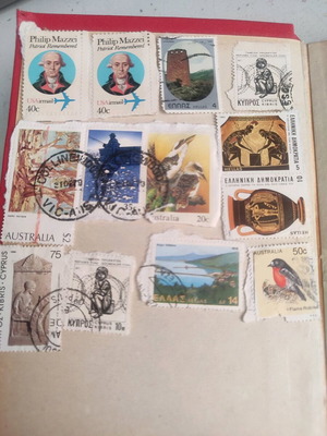 Stamps like new in book