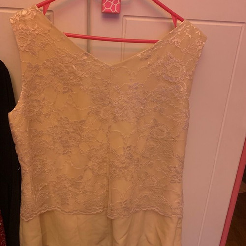 Evening set of three pieces new, beige, size XXL