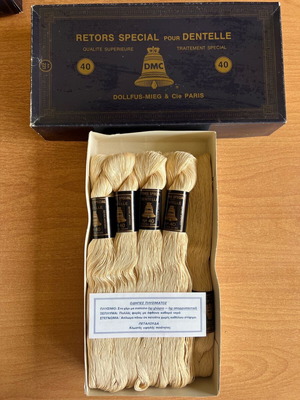 Lace thread yarn new, butterfly and bell number 30 and 40
