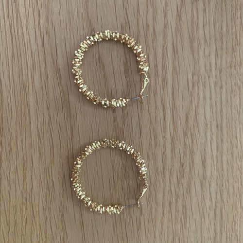 Gold-plated earrings like new