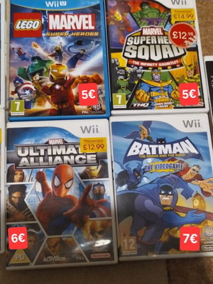 Nintendo Wii gaming bundle Marvel and Batman like new