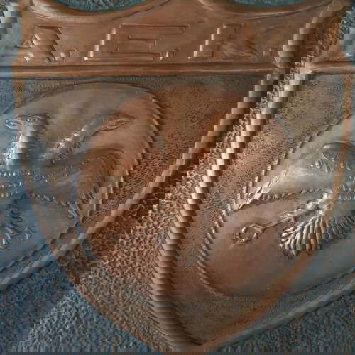 Χάλκινο έμβλημα ΑΕΚ μεταχειρισμένο vintage 1960