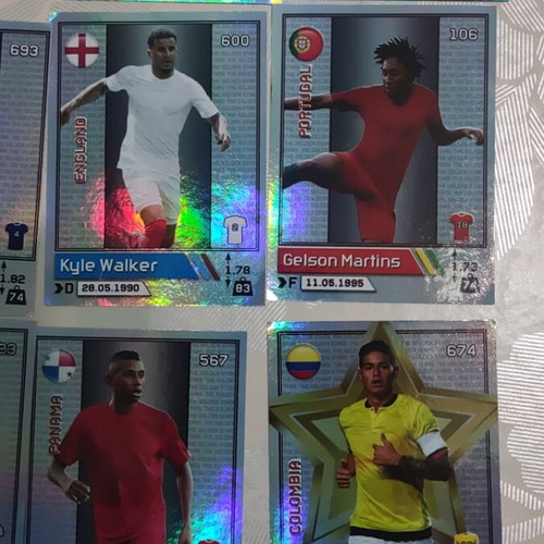 Golden Shop Stars of World Football stickers 15 pieces like new