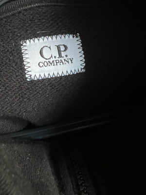 C.P Company Half Zip Fleece Sweatshirt Men used, size XL, black