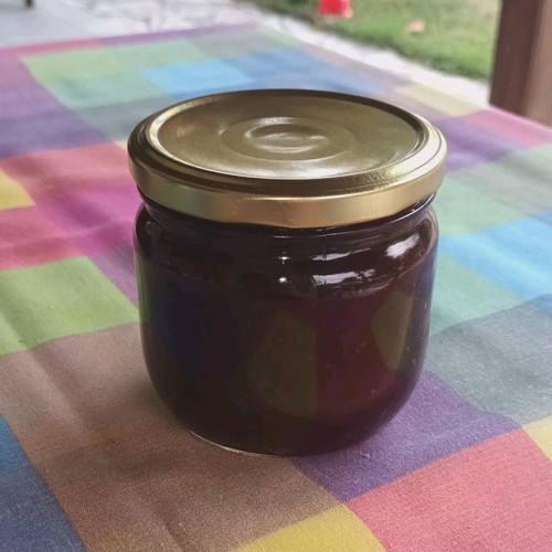Organic homemade plum jam