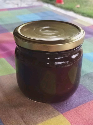 Organic homemade plum jam