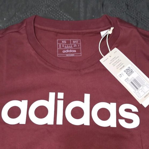 Adidas short-sleeve shirt burgundy new, size XS
