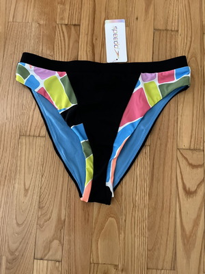 Speedo swim bottom new, medium, multicolor