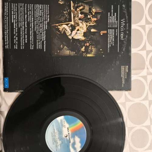 The Who vinyl records used, Tommy, Live at Leeds, Who are you, Who's next