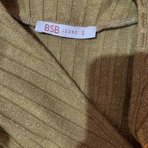 BSB gold women's top like new, size S with glitter
