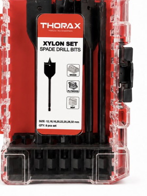 Thorax Xylon wood drill bit set 8 pieces new