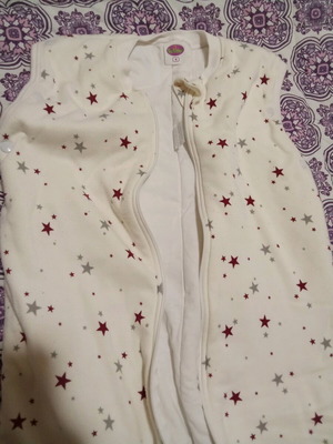 Cotton sleeping bag 100% No 4 with detachable sleeves used