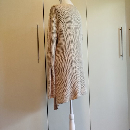 See U Soon knitted cotton cardigan used, beige, medium/large