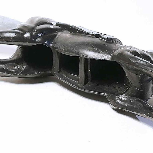 Plastic horse toy used with scratches and marks
