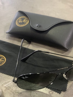 Ray-Ban Cockpit RB3362 sunglasses used, black metal frame