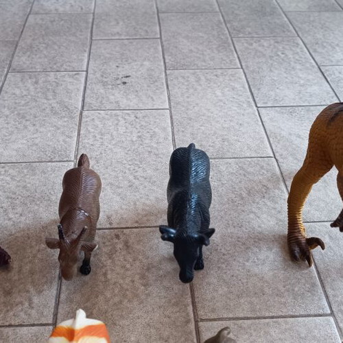 Lot of 12 assorted animal and dinosaur figures