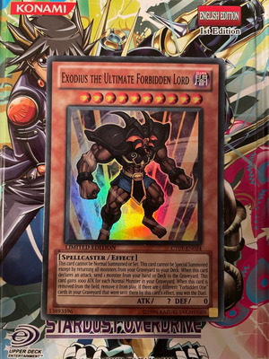 Exodius Vintage card like new for collectors and oldschool decks