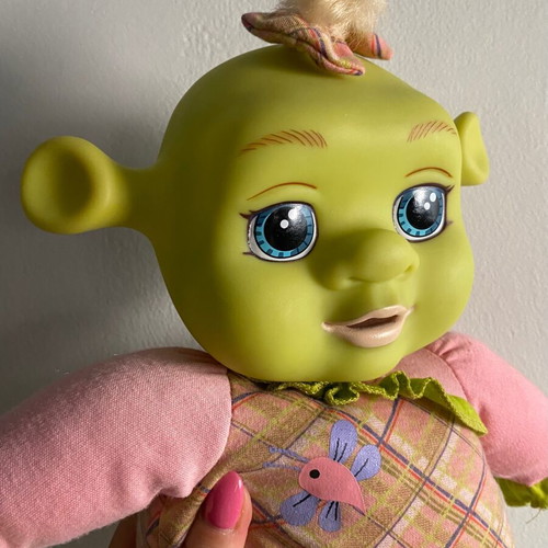 Shrek’s Baby Felicia Laugh With Me electronic plush doll 2007 used