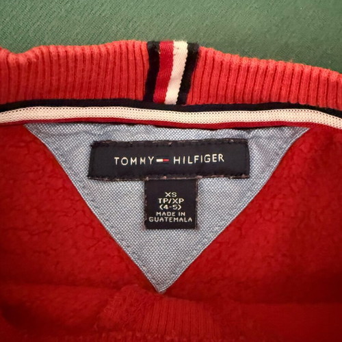 Tommy Hilfiger set for 4 years old, used, red