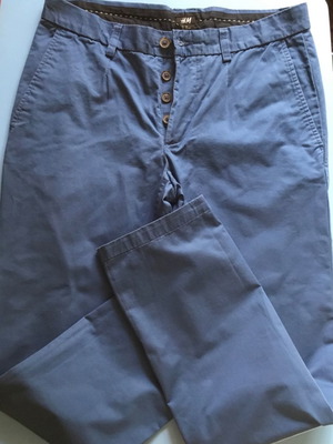 Παντελόνι αντρικό H&M μεταχειρισμένο, μέγεθος 48, μπλε