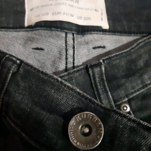 Kubban men's jeans used, black, slim fit, size 32R
