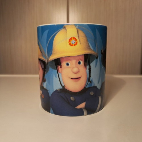 Porcelain Mug Fireman Sam 2011 New, Microwave and Dishwasher Safe