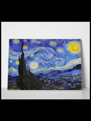 Starry Night canvas painting like new, size 100x140