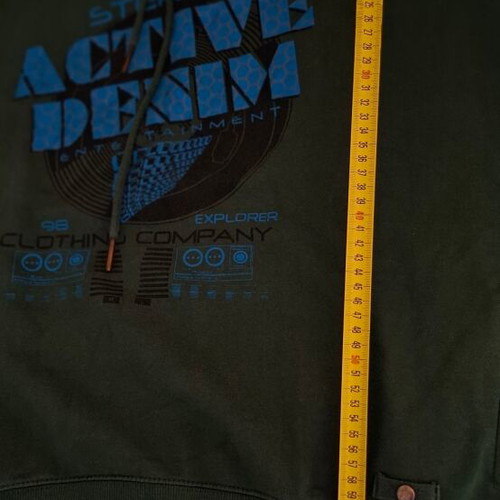 Explorer long sleeve hoodie sweatshirt like new, green, XXL