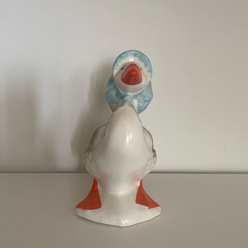 Porcelain duck like new for children's room or cottage decor