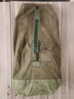 Γνήσιος στρατιωτικός σάκος ιματισμού λουκάνικο US Army μεταχειρισμένος