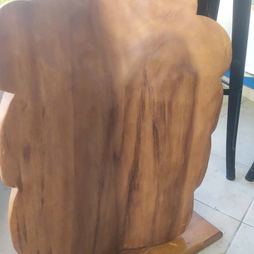 Decorative Indian head used, made of wood