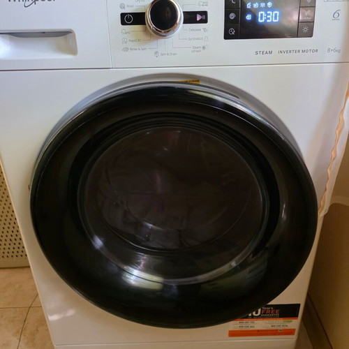 Whirlpool washing machine with dryer like new, 6 kg capacity