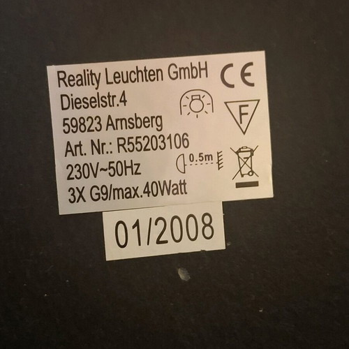 Vintage επιτραπέζιο ή επιδαπέδιο φωτιστικό Reality leuchten Gmbh 64x25 μεταχειρισμένο